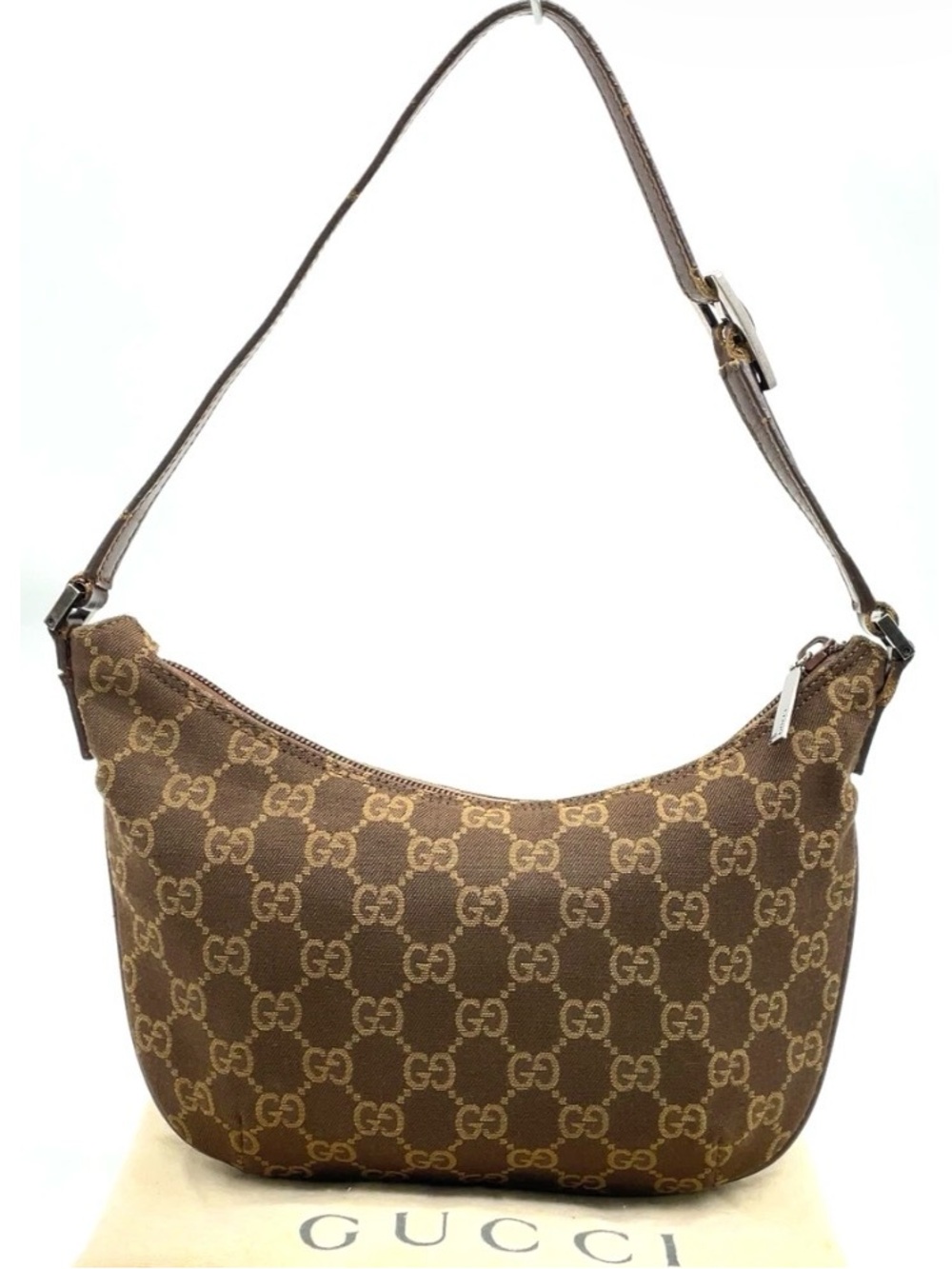 Gucci Brown GG Supreme Shoulder Bag